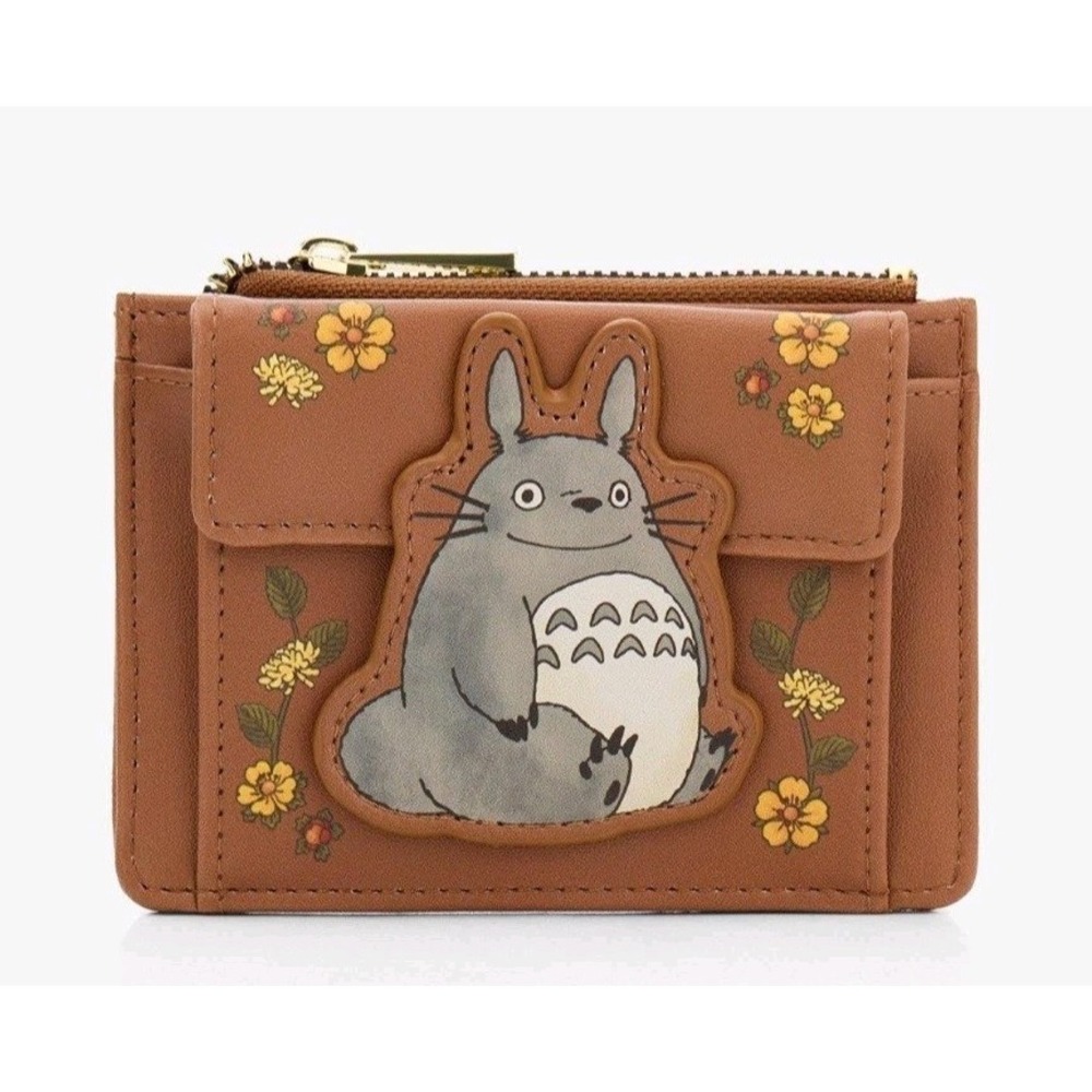 NWT Studio Ghibli® My Neighbor Totoro Floral Mini Zipper Wallet